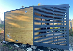 Фирменная баня с террасой 6х2,5 м