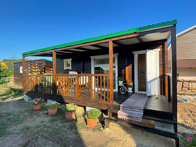 Фирменная баня с террасой 7х4,5 метра